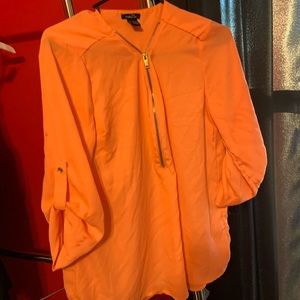 Rue 21 gold zipper blouse